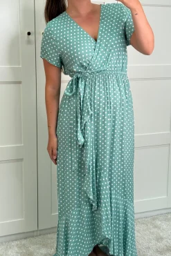 Outlet Ginevra Dot Wrap Dress Kjoler