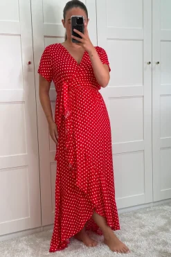A-bee Kjoler<Ginevra Dot Wrap Dress
