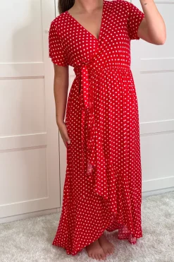 A-bee Kjoler<Ginevra Dot Wrap Dress