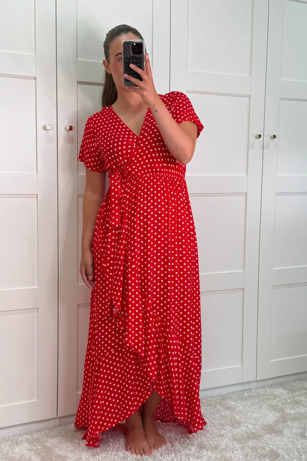 A-bee Kjoler<Ginevra Dot Wrap Dress