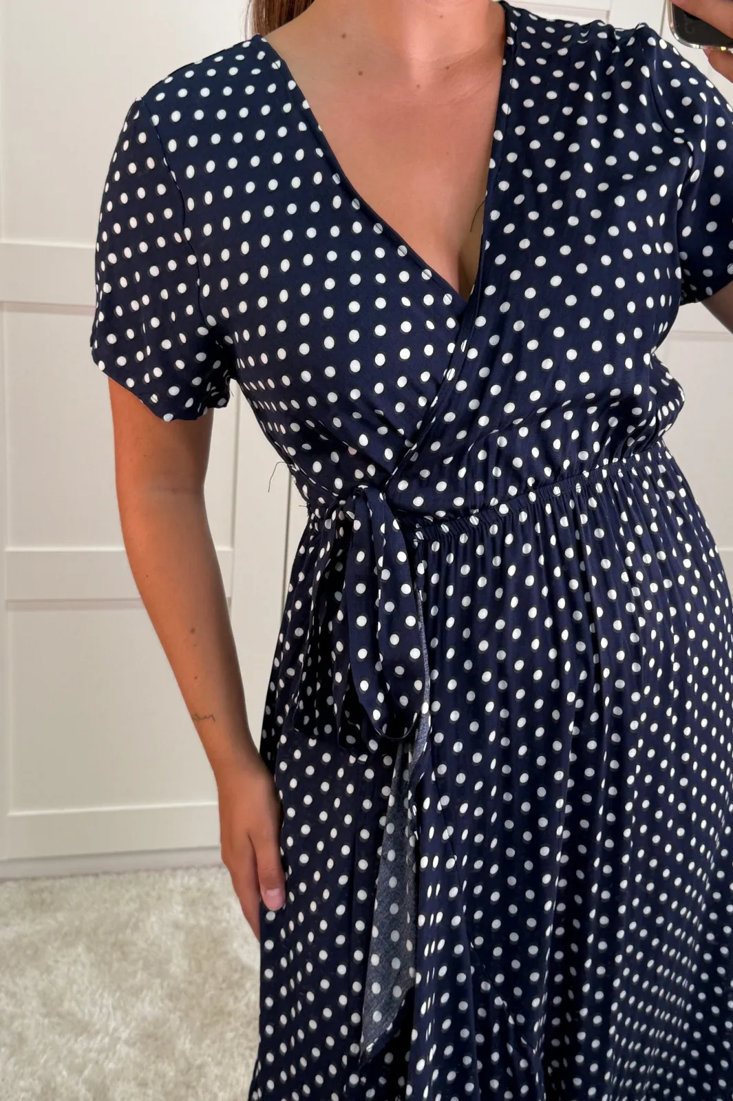 Best Ginevra Dot Wrap Dress Kjoler
