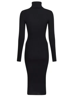 New Gold Button Knit Roll Dress Kjoler