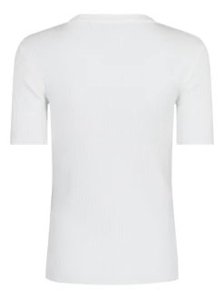 Clearance Gold Button Knit T-shirt T-Shirts & Toppe