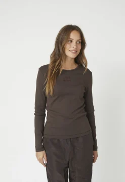 Hot Grannycc Embroidery Ls Tee 33180 Bluser & Skjorter