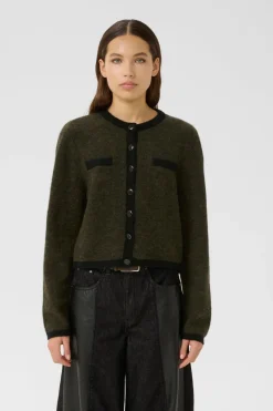 New Gzalpha Ls Contrast Cardigan 10910459 Cardigans|Ammevenligt Tøj
