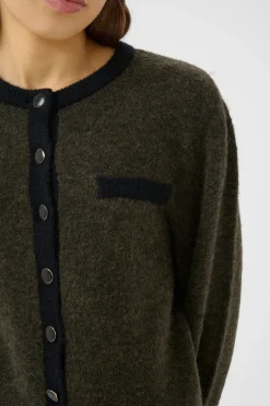 New Gzalpha Ls Contrast Cardigan 10910459 Cardigans|Ammevenligt Tøj