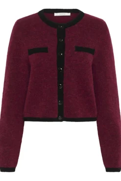 Gestuz Cardigans|Ammevenligt Tøj<Gzalpha Ls Contrast Cardigan 10910459