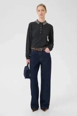 Gestuz Strik|Bluser & Skjorter<Gzmanzi Deco Polo Pullover 10910778