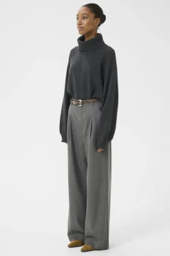 Gestuz Bukser, Jeans & Leggings<Gzpaula Melange Wide Pants 10910494