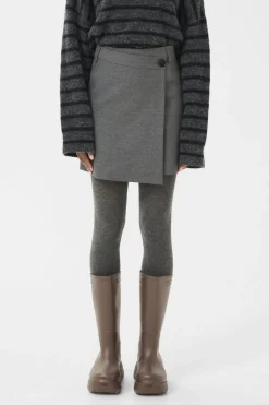 Outlet Gzpaula Melange Wrap Skirt 10910495 Nederdele