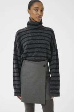 Outlet Gzpaula Melange Wrap Skirt 10910495 Nederdele