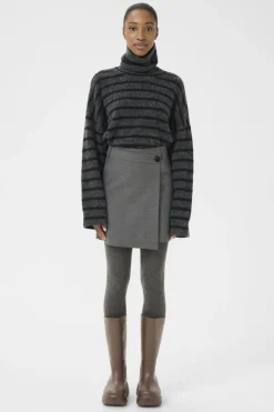 Outlet Gzpaula Melange Wrap Skirt 10910495 Nederdele