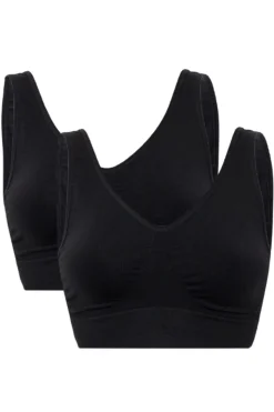 Soft basic Nattøj & Lingeri<Haily Bra top wide strap 2 pak
