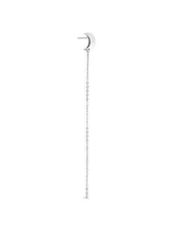 Half Moon Chain Stud Right Øreringe
