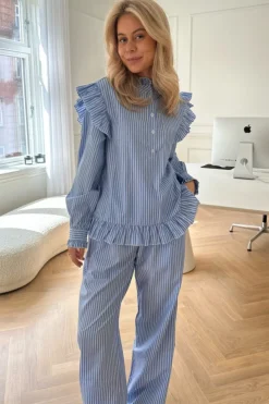 BYIC Bukser, Jeans & Leggings<Hannah Pants White Stripes