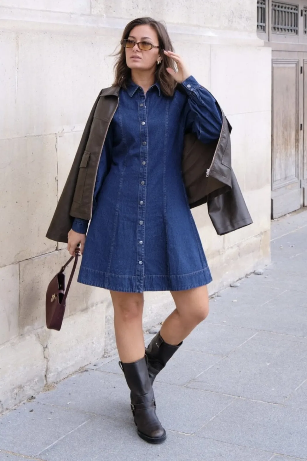 Neo Noir Kjoler|Ammevenligt Tøj<Hanne Denim Dress