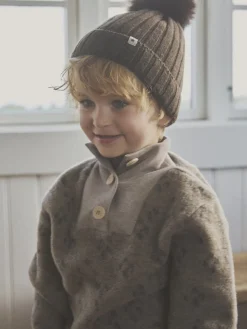 Børn Huttelihut Huer & Hatte|Uld<Hat Knit Alpaca Pompom 460397