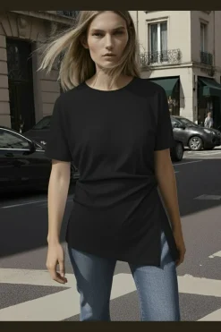 Discount Hdmadison Draped Ss Tee 32000038 T-Shirts & Toppe