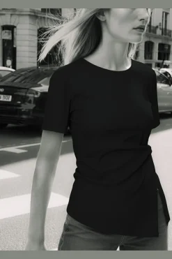 Discount Hdmadison Draped Ss Tee 32000038 T-Shirts & Toppe