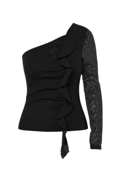 Hypedrop T-Shirts & Toppe<Hdpatricia Mesh One-Shoulder Top 32000162