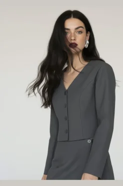 Hypedrop Blazere<Hdpaula V-Neck Blazer 32000140