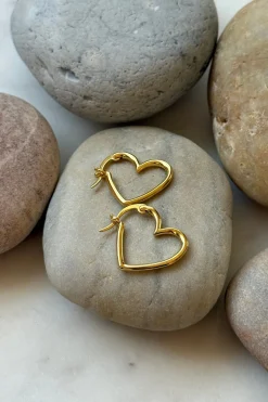 Mellow Moon Øreringe<Heart Earring small