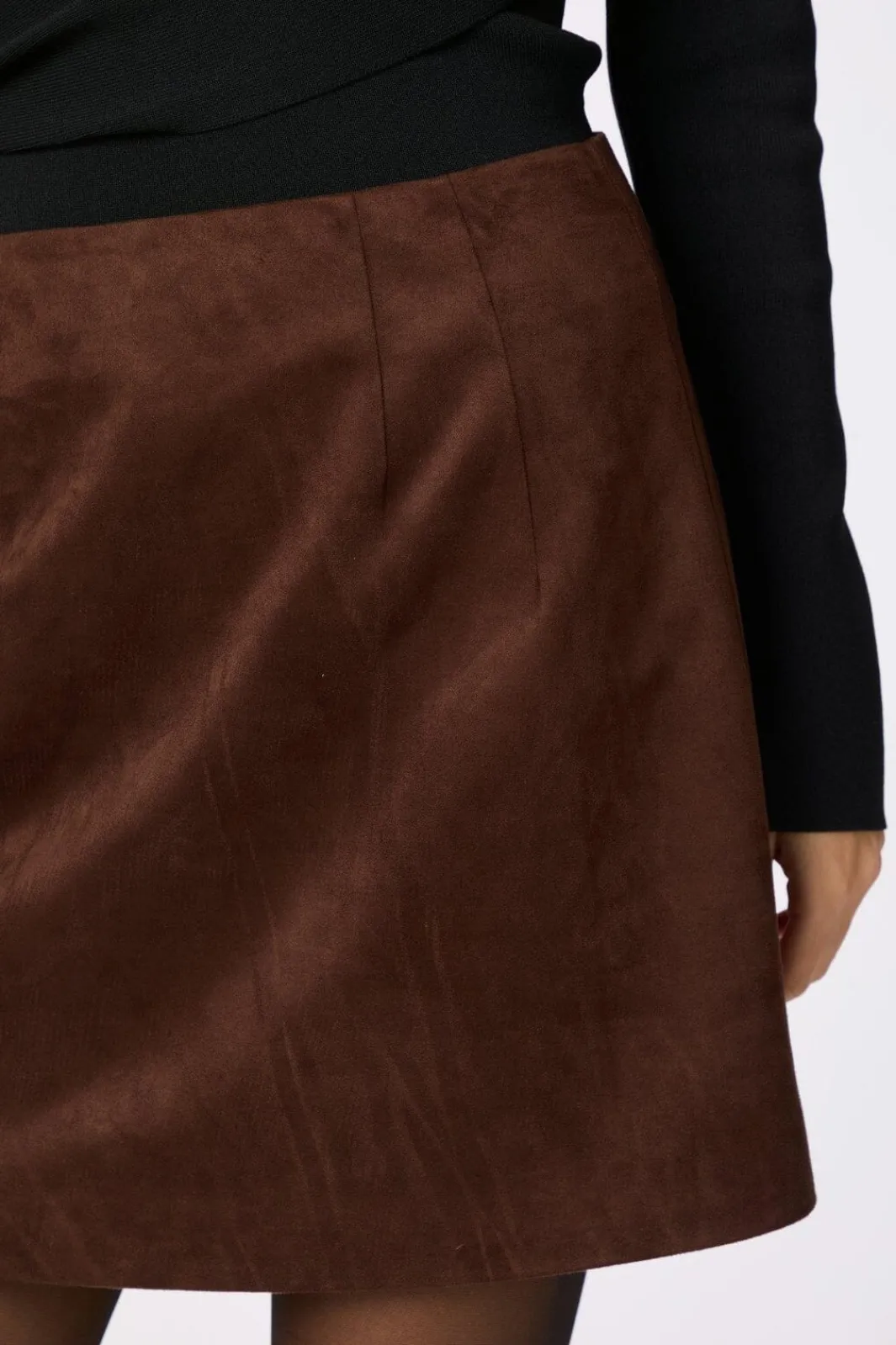 Neo Noir Nederdele<Hemie Imitated Suede Skirt 165112