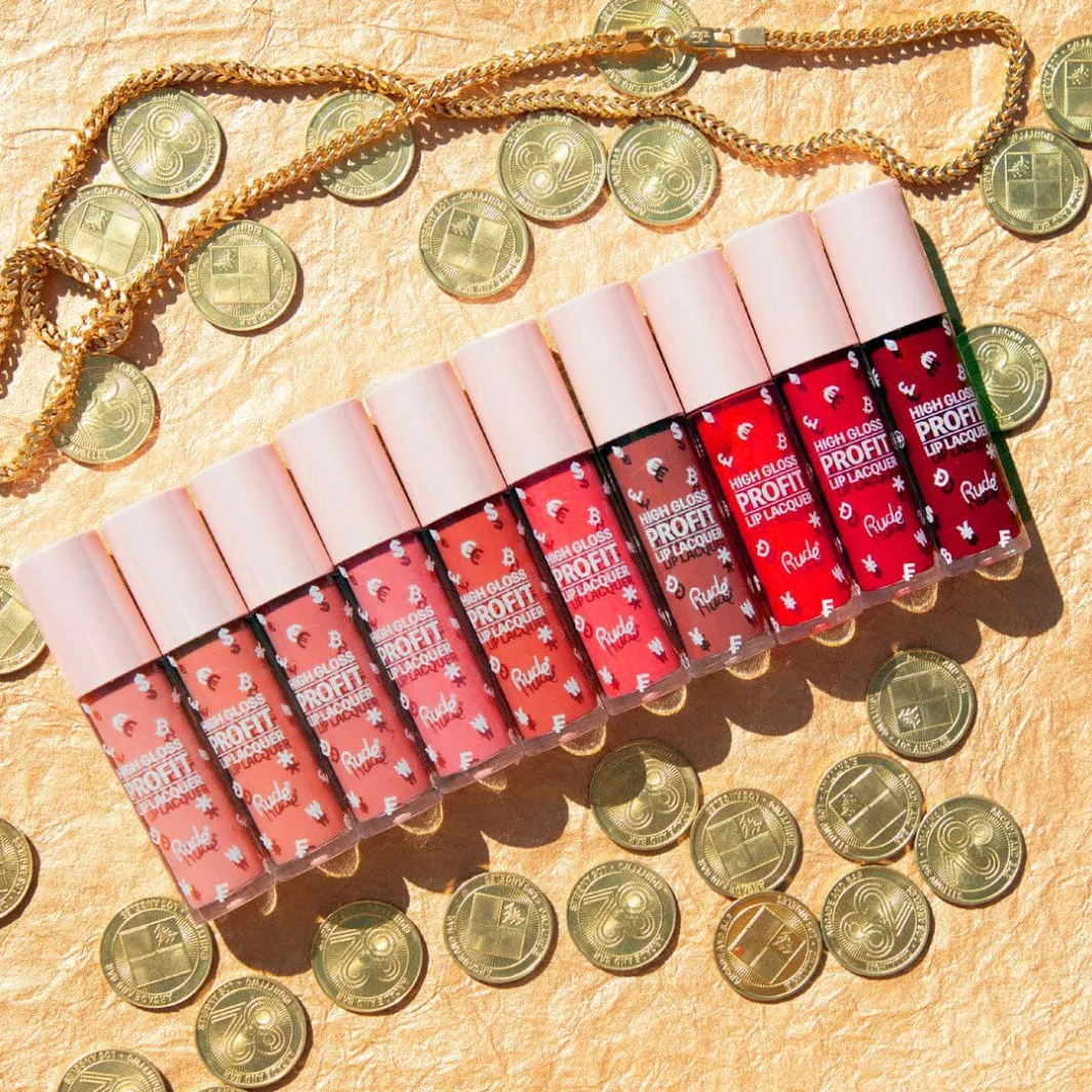Rude Cosmetics Lipgloss<High Gloss Profit Lip Lacquer Dollar
