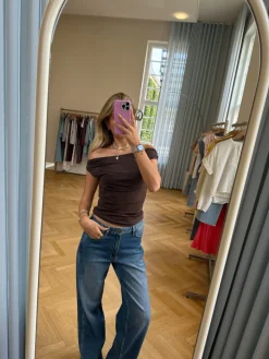 Online Himamd Off-Shoulder Top 57928 T-Shirts & Toppe
