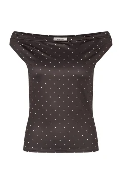 Modström T-Shirts & Toppe<Himamd Print Off-Shoulder Top 59321