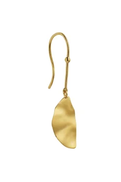 Hook With Goldenenen Refection Moon Earring Right Øreringe