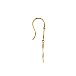 Hook With Goldenenen Refection Moon Earring Right Øreringe