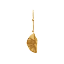 Hook With Goldenenen Refection Moon Earring Right Øreringe