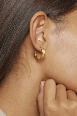 Discount Hoops, Ane Small E289GM Øreringe