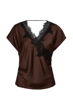 Iduncc Lace Ss Blouse 45167 Bluser & Skjorter
