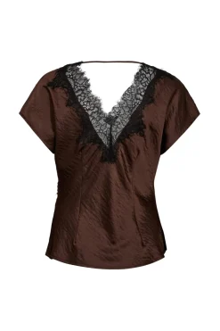 Iduncc Lace Ss Blouse 45167 Bluser & Skjorter