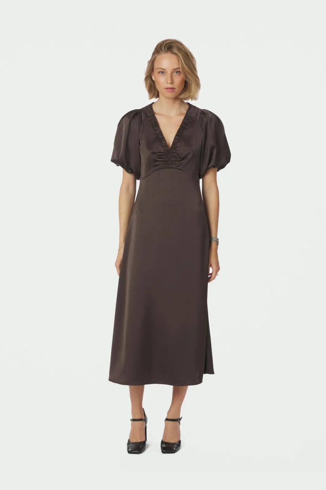 Neo Noir Kjoler<Illana Heavy Sateen Dress 162521