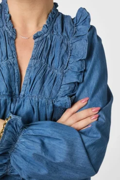 New Janis Denim Blouse 166664 Bluser & Skjorter