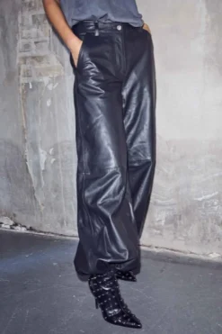 Haute L'Amitié Bukser, Jeans & Leggings<Jasmin Leather Harem Pant HL10541