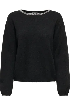 New alva Life L/S Embellish Pullover Knt Bluser & Skjorter|Strik