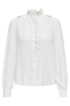 Outlet amy L/S Frill Shirt Bluser & Skjorter|Ammevenligt Tøj