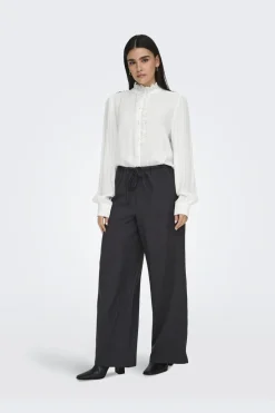 Outlet amy L/S Frill Shirt Bluser & Skjorter|Ammevenligt Tøj