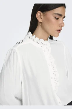 Outlet amy L/S Frill Shirt Bluser & Skjorter|Ammevenligt Tøj