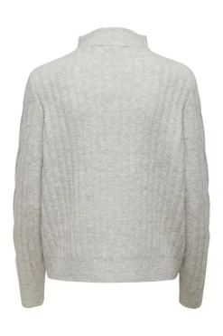 JDY Bluser & Skjorter|Strik<andrea L/S Zip Cable Pullove Knt