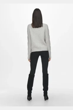 JDY Bluser & Skjorter|Strik<andrea L/S Zip Cable Pullove Knt