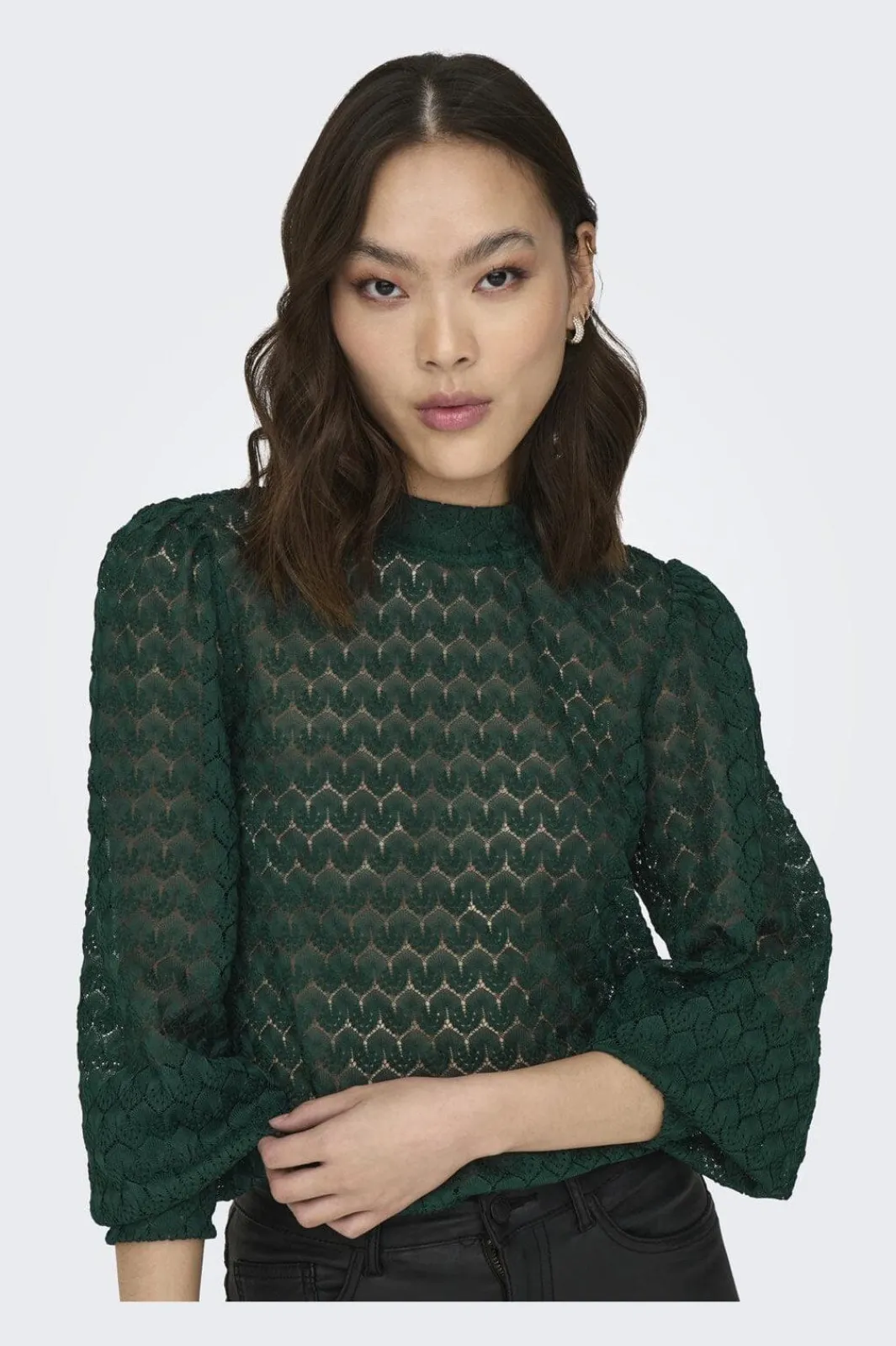 JDY T-Shirts & Toppe<avery L/S Lace Top