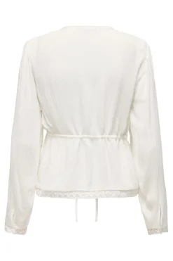 Hot camille L/S Embroidery Top T-Shirts & Toppe|Ammevenligt Tøj