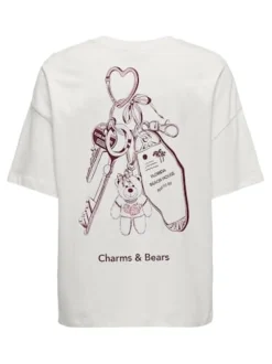 JDY T-Shirts & Toppe<carla Front/Back Print T-Shirt