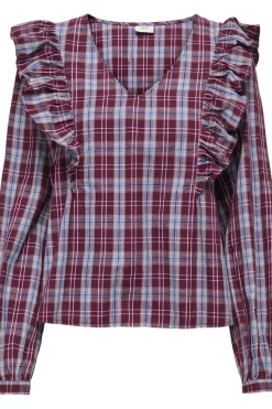 Hot dolly L/S Check Top Bluser & Skjorter