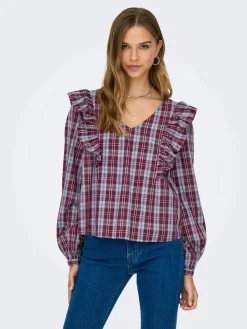 Hot dolly L/S Check Top Bluser & Skjorter